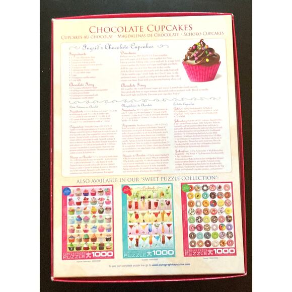 Eurographics Chocolate Cupcakes 1000 Piece Jigsaw Puzzle - Pre-Owned - Picture 2 of 7
